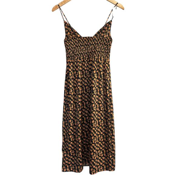 Urban Outfitters Mariah Lace-Up Midi Slip Dress Size X-Small - Picture 3 of 8
